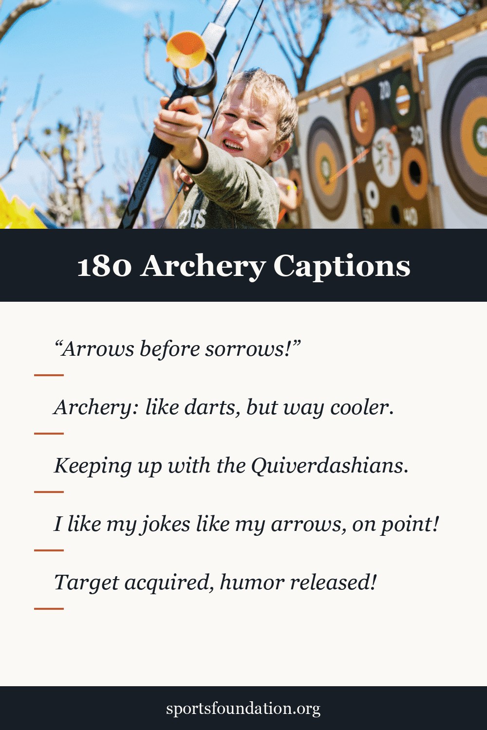 180 Archery captions for Instagram