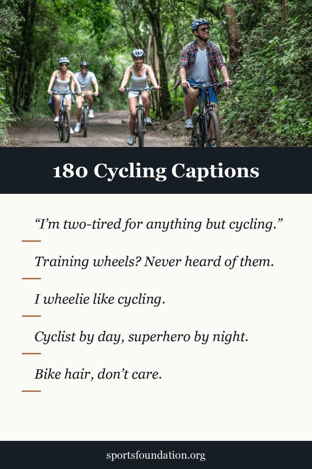 180 Cycling captions for Instagram