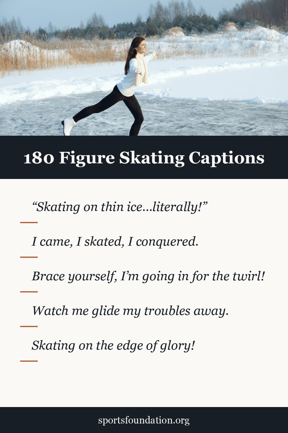 180 Figure Skating captions for Instagram