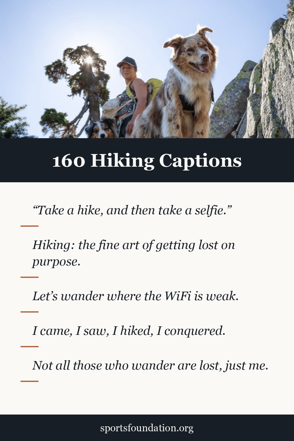 160 Hiking captions for Instagram