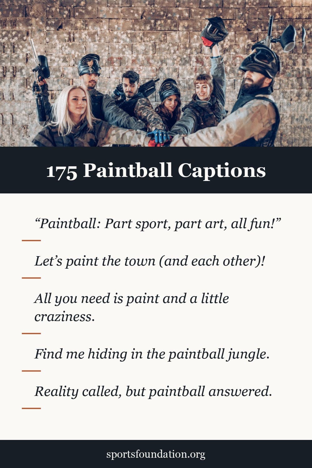 175 Paintball captions for Instagram