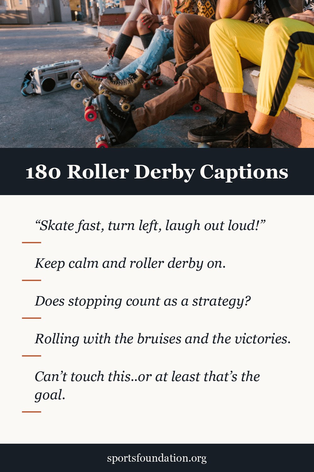 180 Roller Derby captions for Instagram