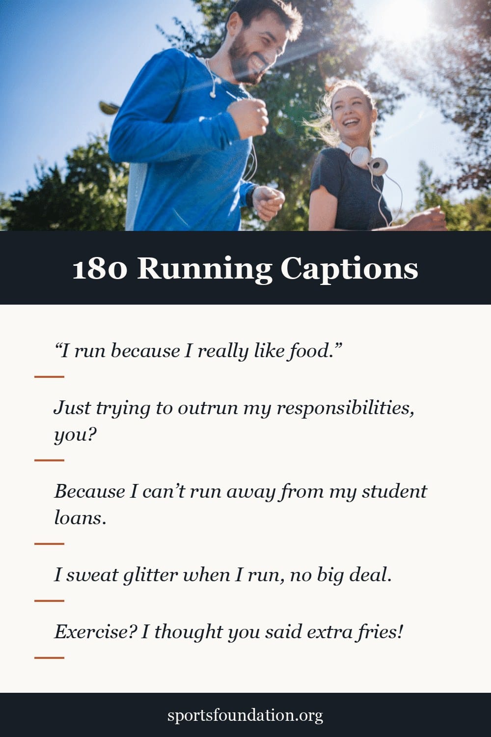 180 Running captions for Instagram