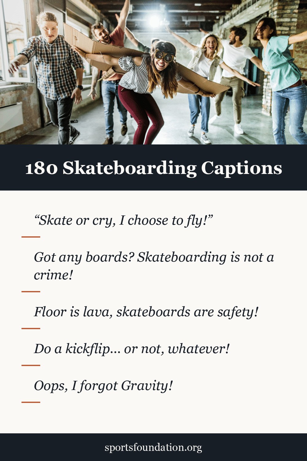 180 Skateboarding captions for Instagram