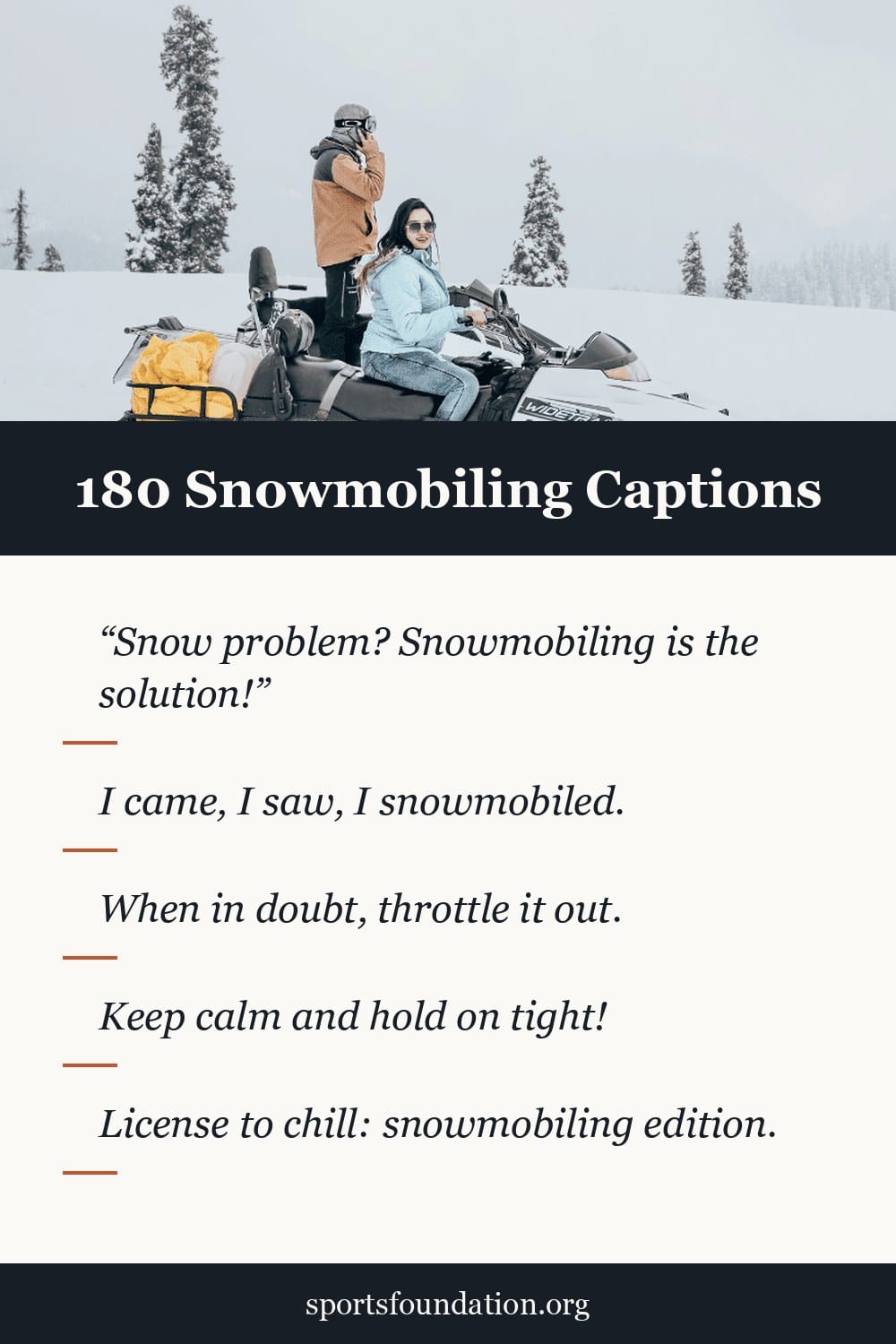 180 Snowmobiling captions for Instagram