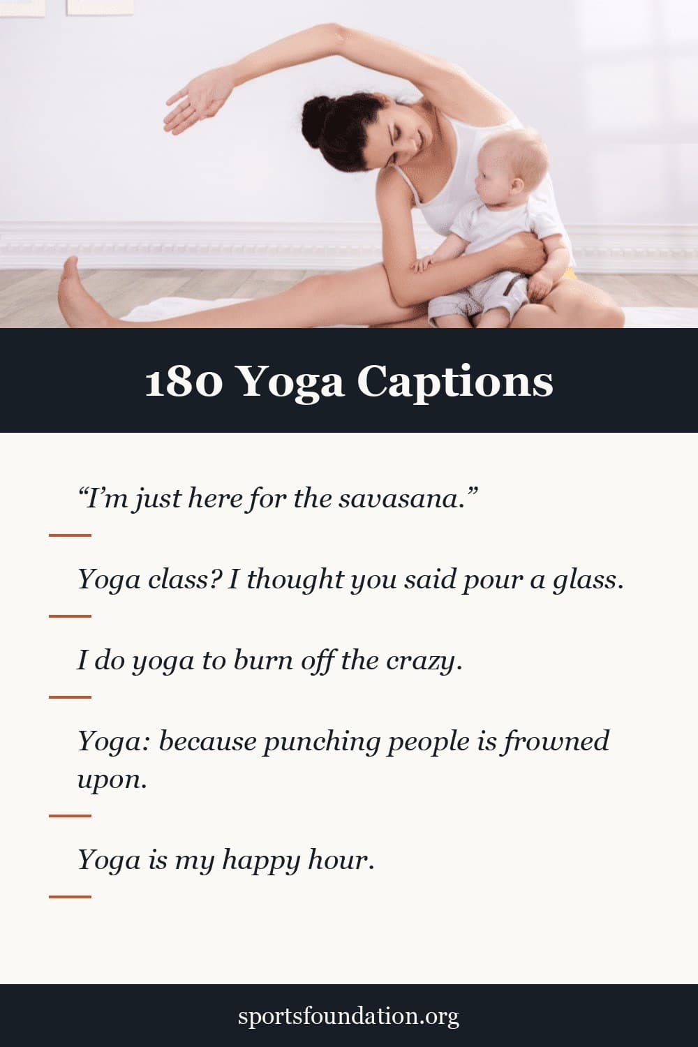 180 Yoga captions for Instagram