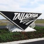Entrance sign at Talladega Superspeedway
